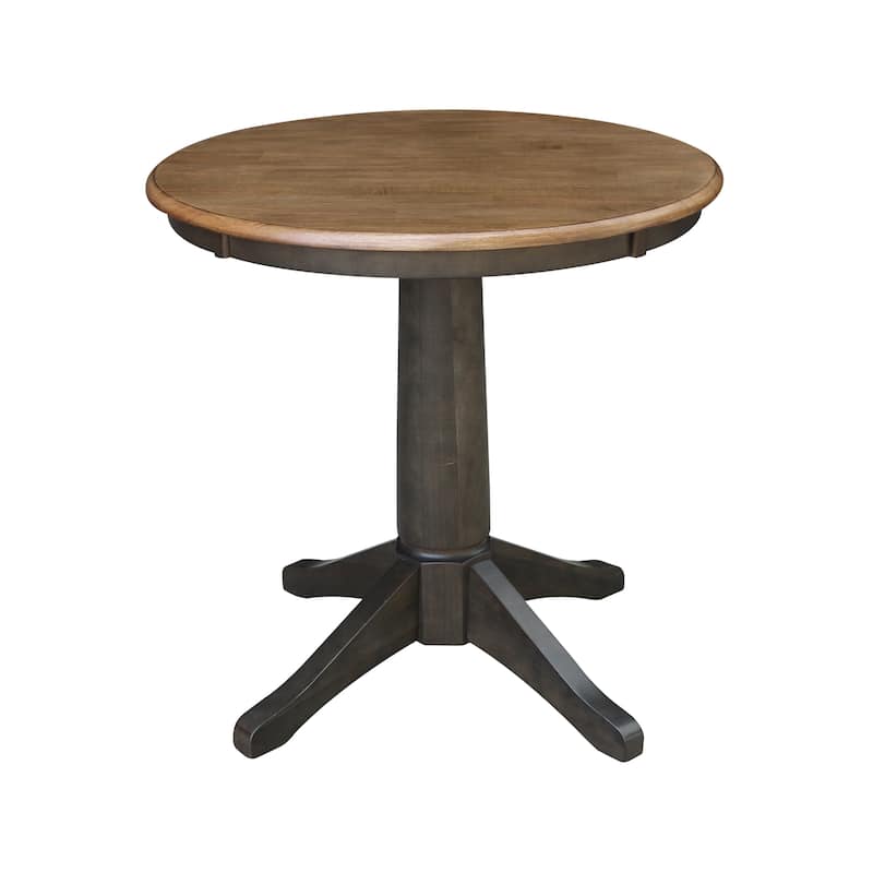 30" Round Top Pedestal Table With 2 San Remo Chairs - 3 Piece Set