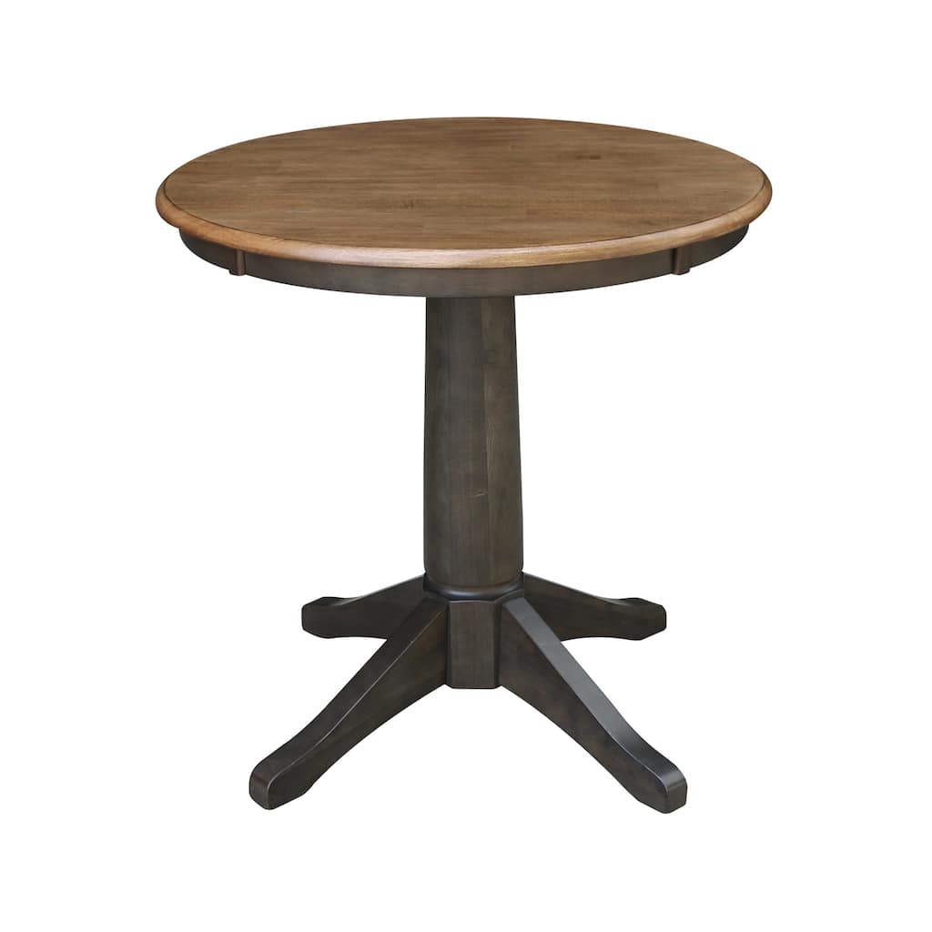 Solid Wood Round Top Pedestal Table