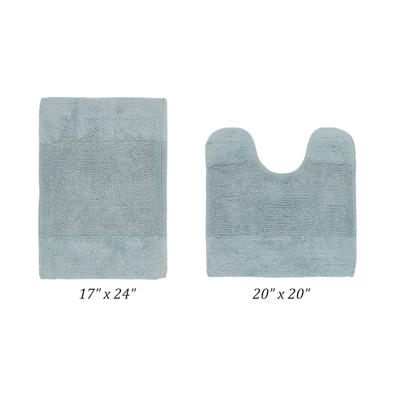 Better Trends Bath Rug 100% Cotton Water Absorbent Tufted Bathroom Rugs Set for Shower,Sink Mats Machine Wash Granada Collection