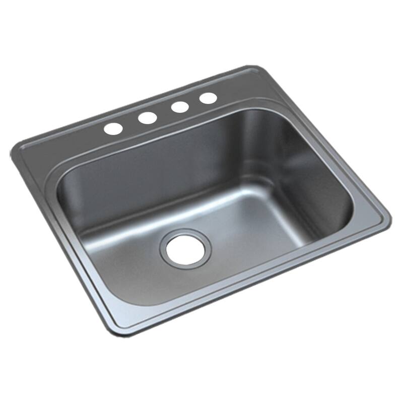 Transolid Meridian Stainless Steel 25-in x 22-in x 12-in Laundry Sink - 4