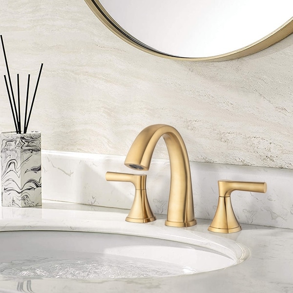 Widespread Bathroom Sink Faucets Two Handle 3 Hole Vanity Bath