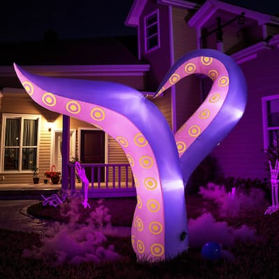 Costway 6.5 Ft Inflatable Tentacles Blow up Octopus Legs Window - as pic shows - See Details