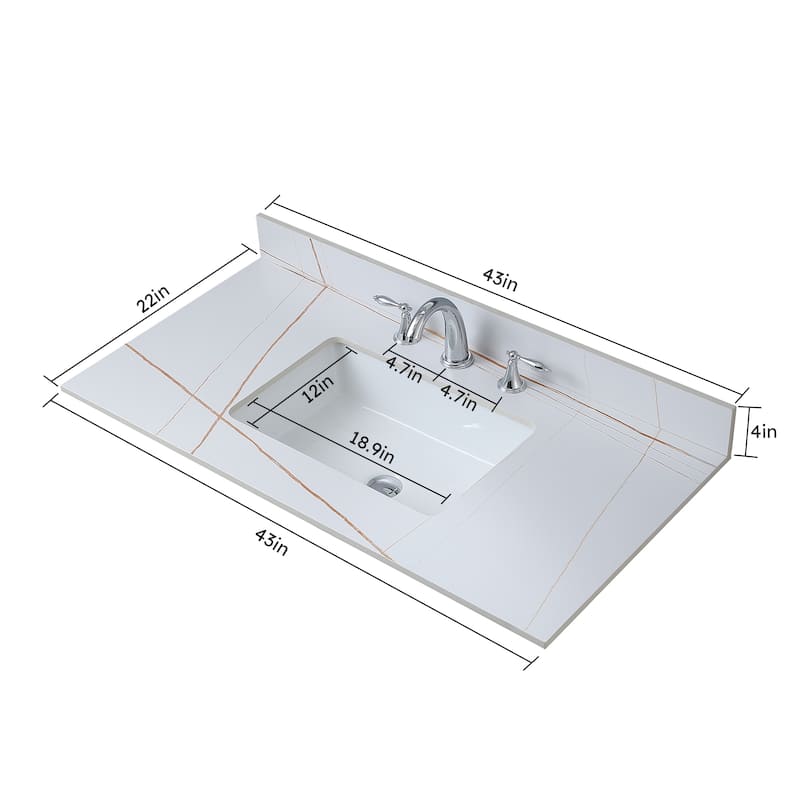 Montary Sintered Stone Bathroom Vanity Top