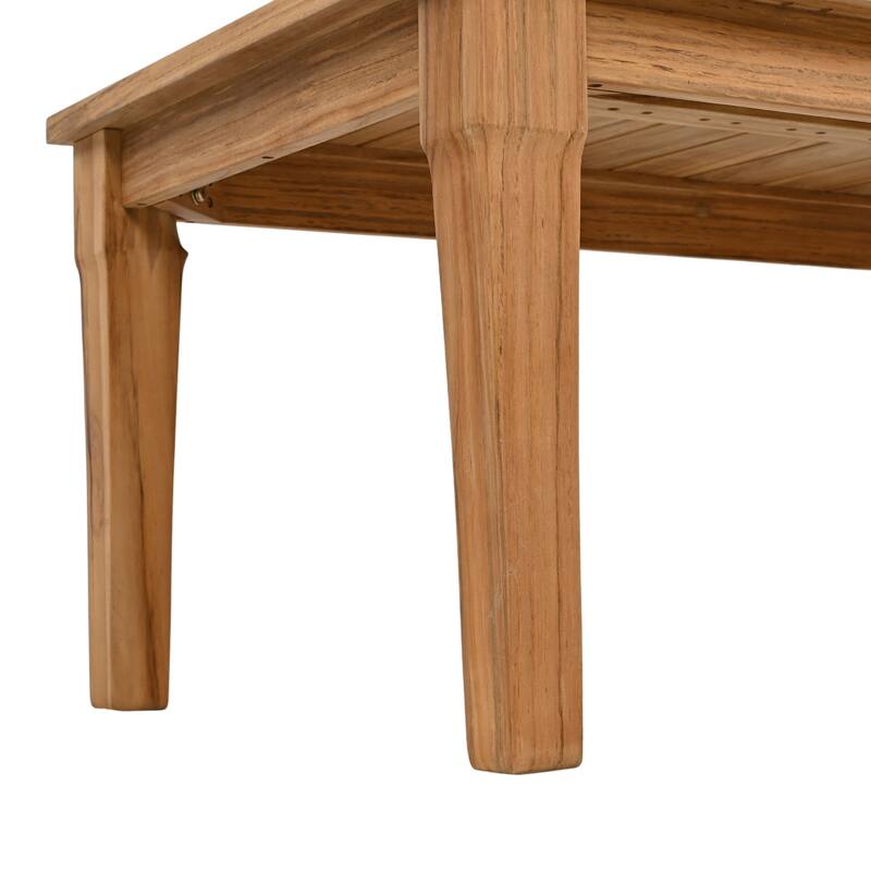 SAFAVIEH Couture Kathern Wood Patio Coffee Table. - 47.4" x 26.4" x 18.5" - 47"W x 26"D x 19"H