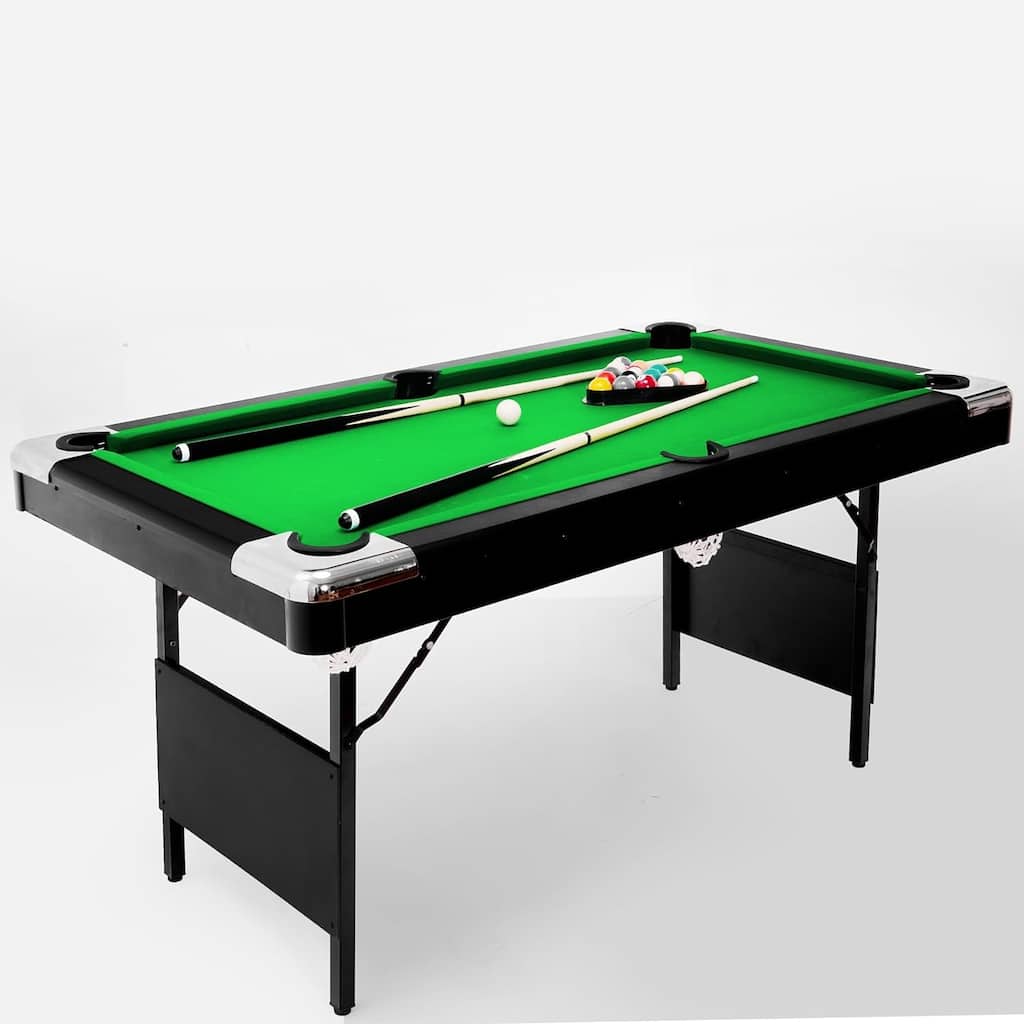 6FT Billiards Table,Portable Pool Game Table,Foldable&Easy Assembly