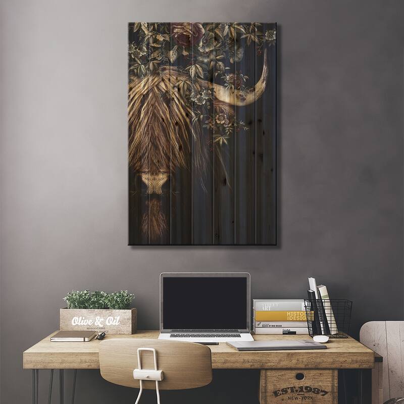 Highlander II Print On Wood by Wouter Rikken - Multi-Color