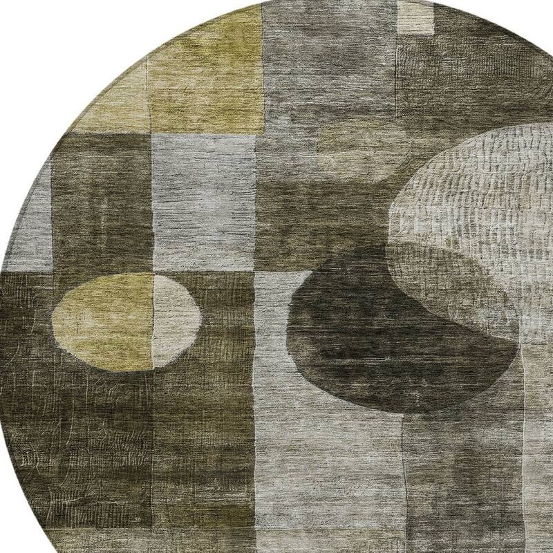 HomeRoots Geometric Transitional Rectangle Outdoor Rug