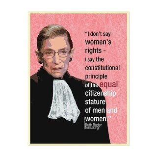 Ruth Bader Ginsburg portrait Women s Rights Quote Art Print/Poster ... image.