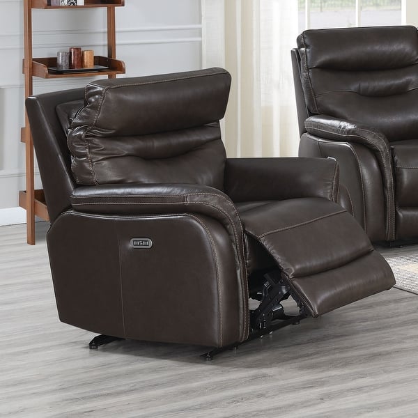 slide 2 of 22, Ferndale Power Reclining Top Grain Leather Chair by Greyson Living