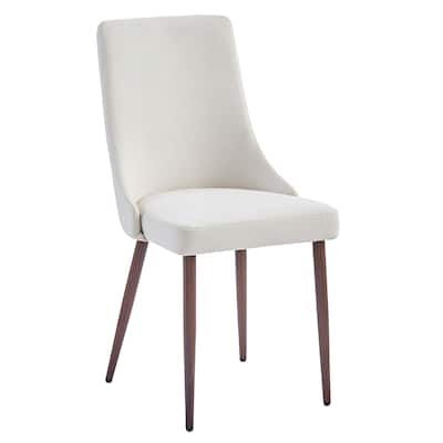 Mid-Century Fabric and Metal Dining Chair, Set of 4