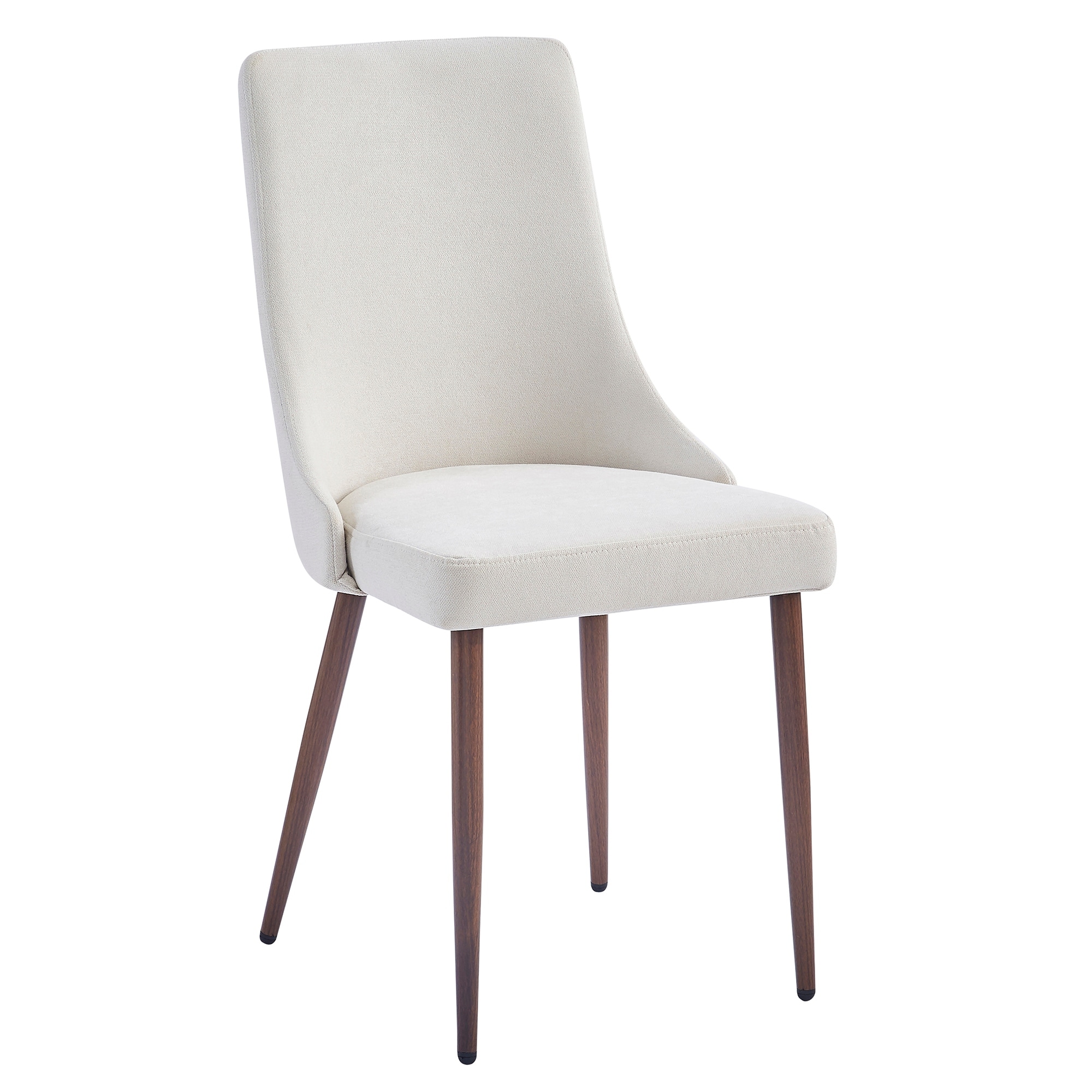 Mid-Century Fabric and Metal Dining Chair, Set of 4