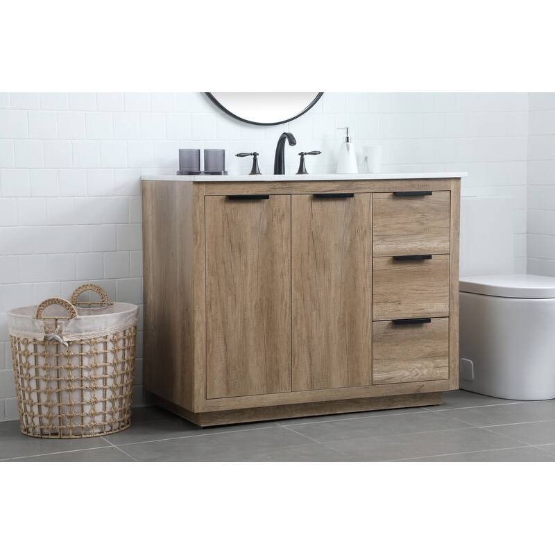 Elegant Lighting VF19442 Blake 42" Free Standing Single Basin Vanity