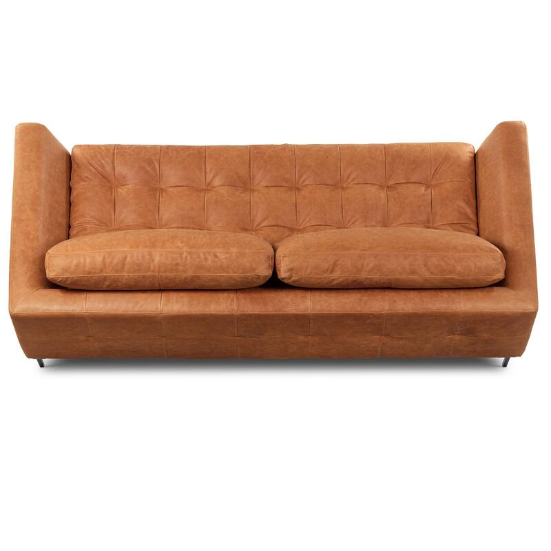 Poly & Bark Calle 90" Sofa - Full Grain Genuine Italian Leather