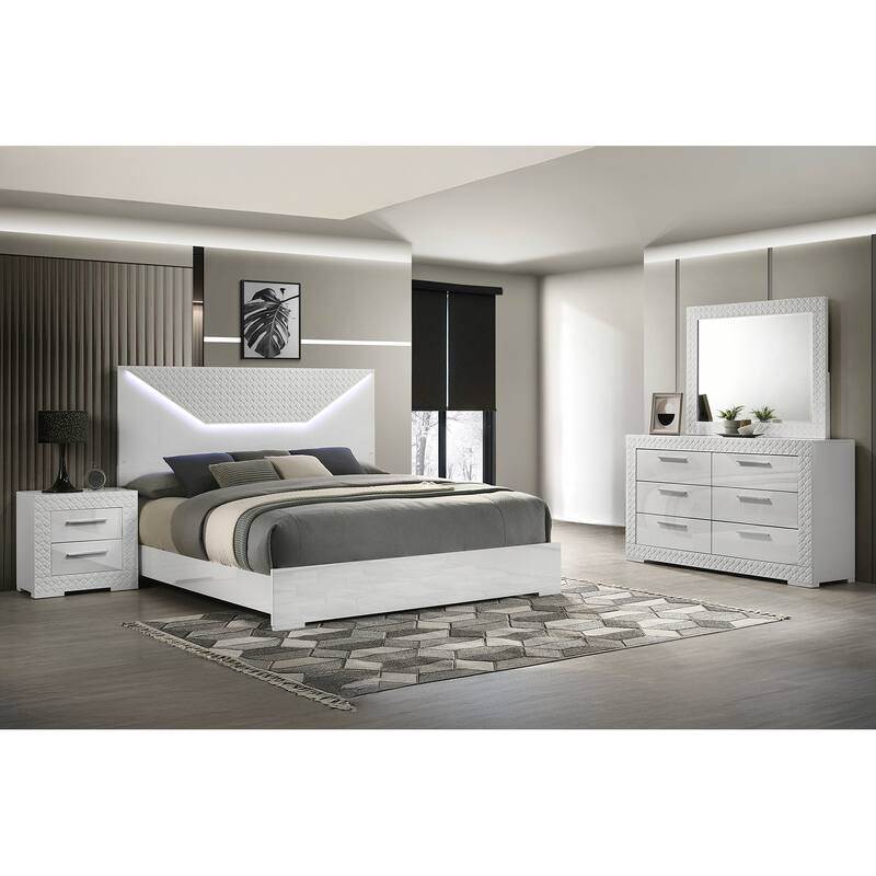 Blanca Modern Style 2-Drawer Night stand Made with Wood