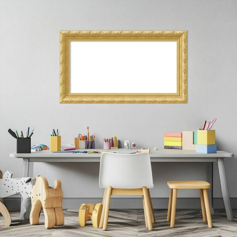 Amanti Art Versailles Gold Framed Dry Erase Magnetic Board