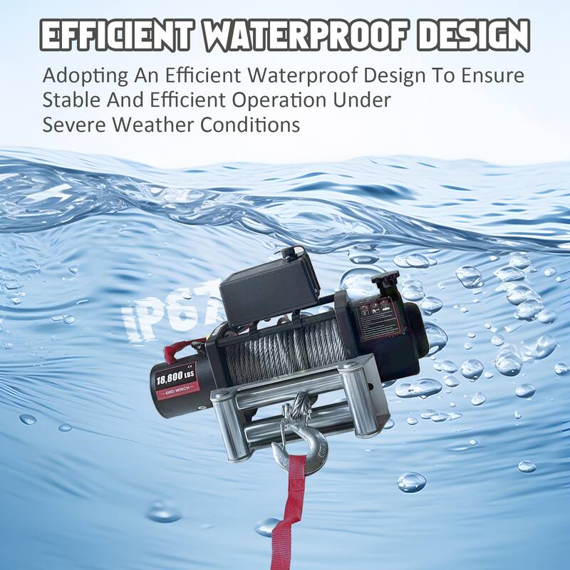 18800lbs Electric Winch with Wireless Handheld Remote