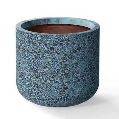 Tall Round Concrete Planter Flower Plant Pots