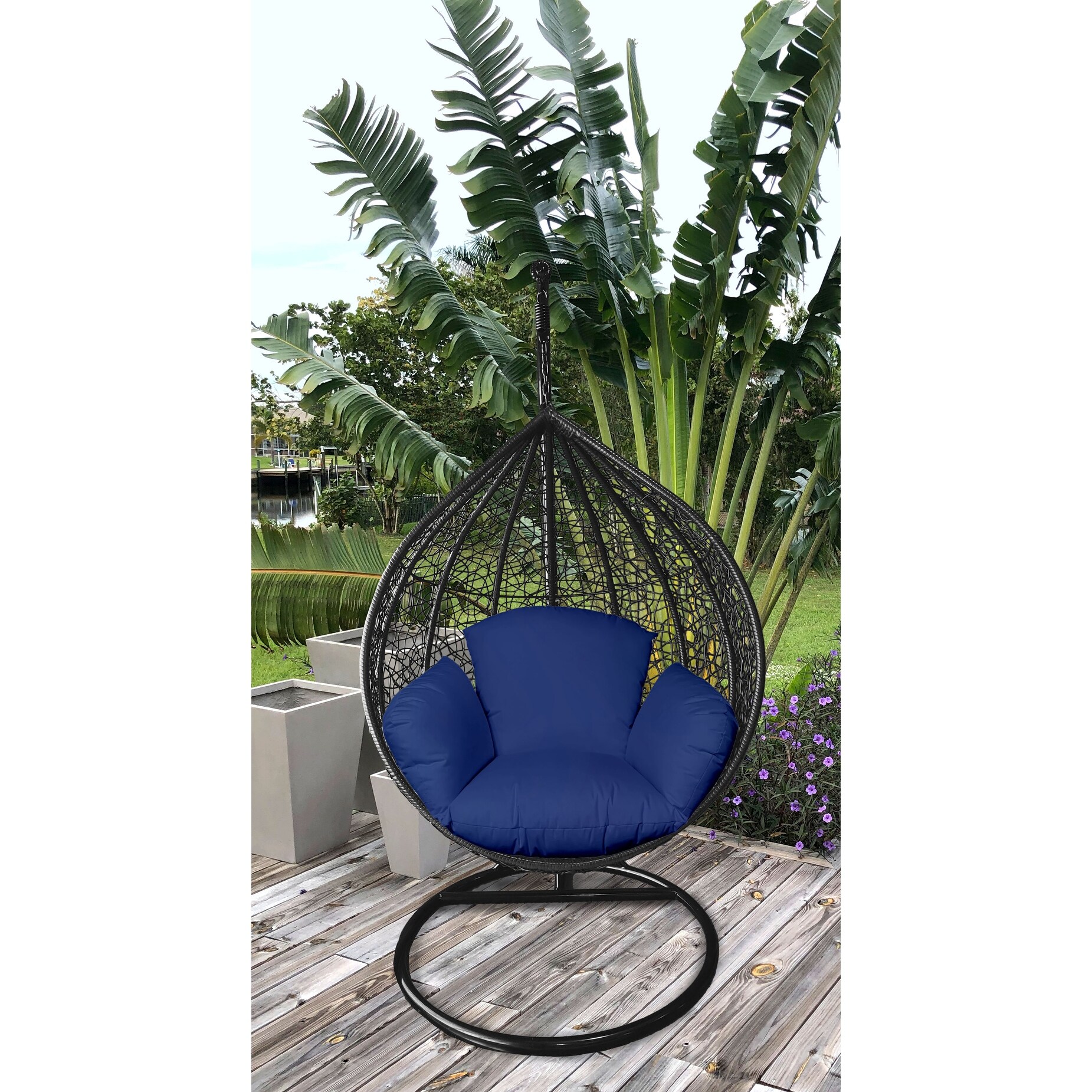 Details about   Outdoor Indoor Papasan Cushion Hanging Swing Egg Chair Garden Rattan chair Mats 
