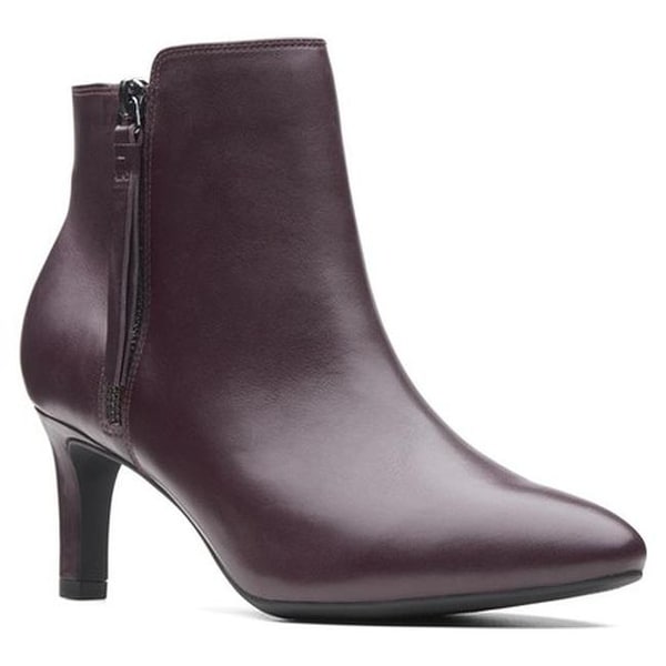 clarks aubergine ankle boots