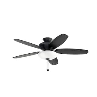Kichler Renew Select 52 inch LED Ceiling Fan Satin Black with Reversible Blades
