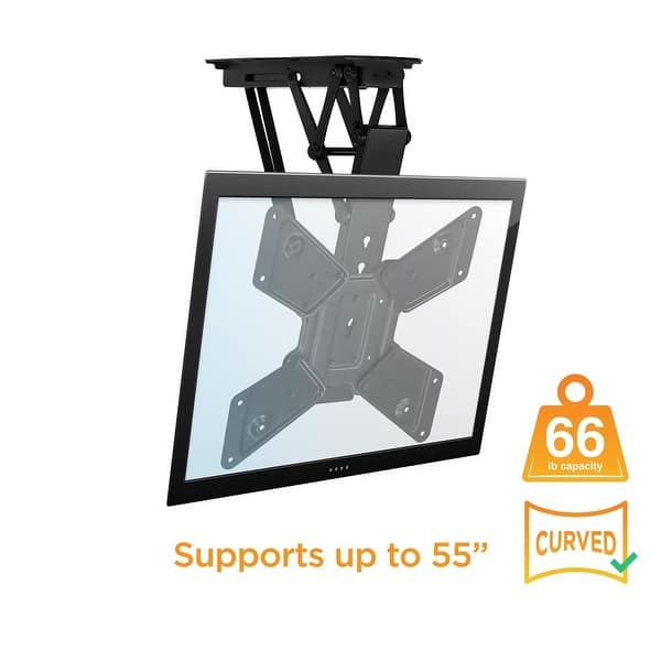 Shop Mount It Motorized Ceiling Tv Wall Mount Mi 4223 Black