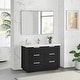 preview thumbnail 46 of 96, Santarem Single Vanity with Pure White Quartz Stone Top without Mirror