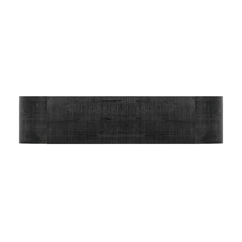 52 Inch Wood Console Table with Curved Edge