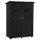preview thumbnail 9 of 7, MCombo Large Outdoor Storage Cabinet Shed with Lock (46.9" x 22.4" x 66") , Wooden 1911 - 46.9" x 22.4" x 66"