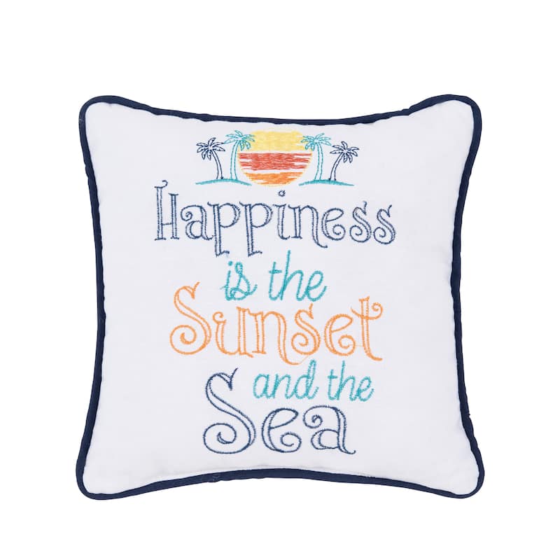 Sun Set And The Sea Small/Petite Accent Pillow