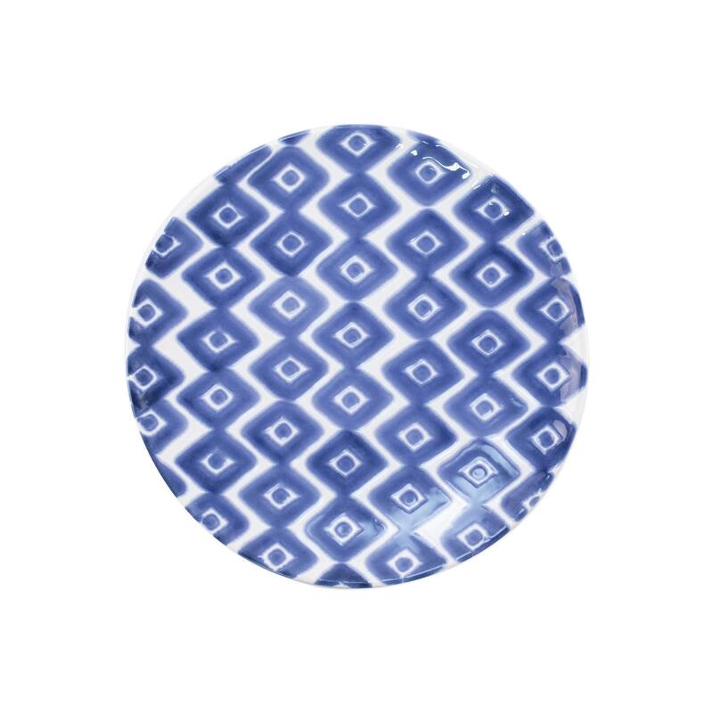 viva by VIETRI Santorini Diamond Salad Plate