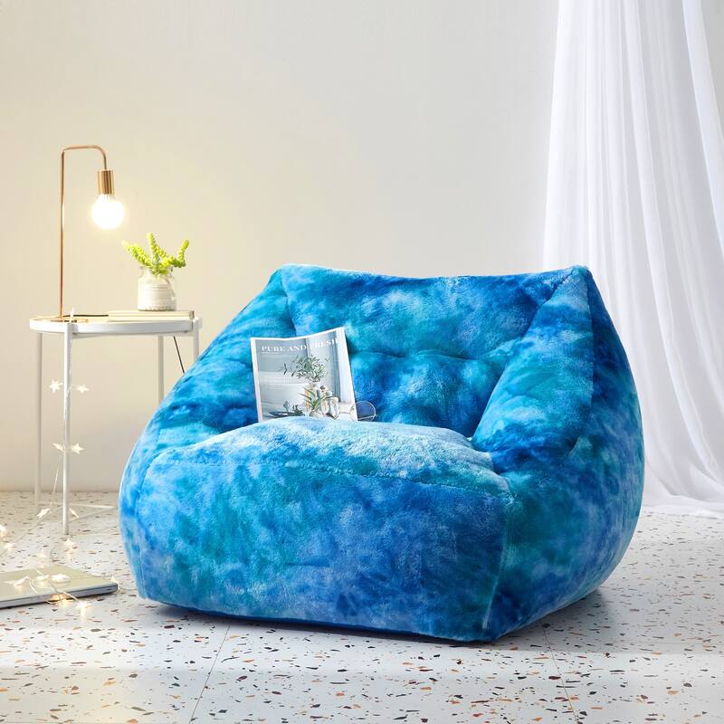 Urban Shop Structured Bean Chair - Cool Blue