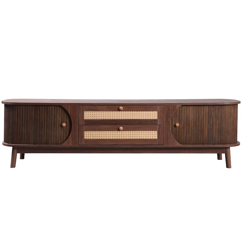 Rattan TV Stand for TVs up to 75''