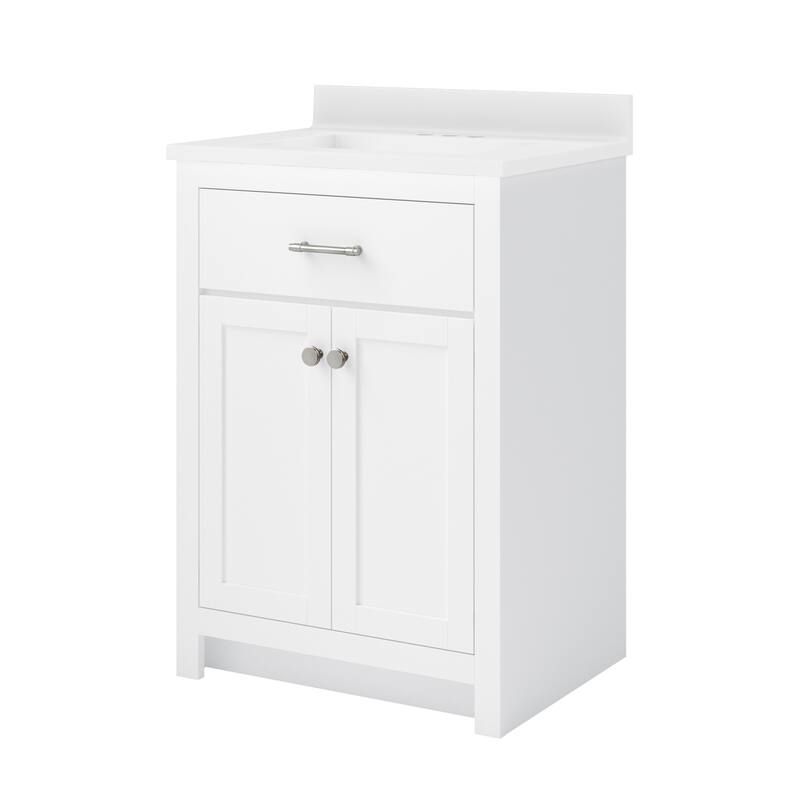 CRAFT + MAIN RSVT2534 Reese 24" Free Standing Single Basin Vanity Set - White