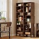 preview thumbnail 3 of 6, 71" Tall Narrow Bookcase with Open Storage, 8-Tier Staggered Skinny Bookshelf