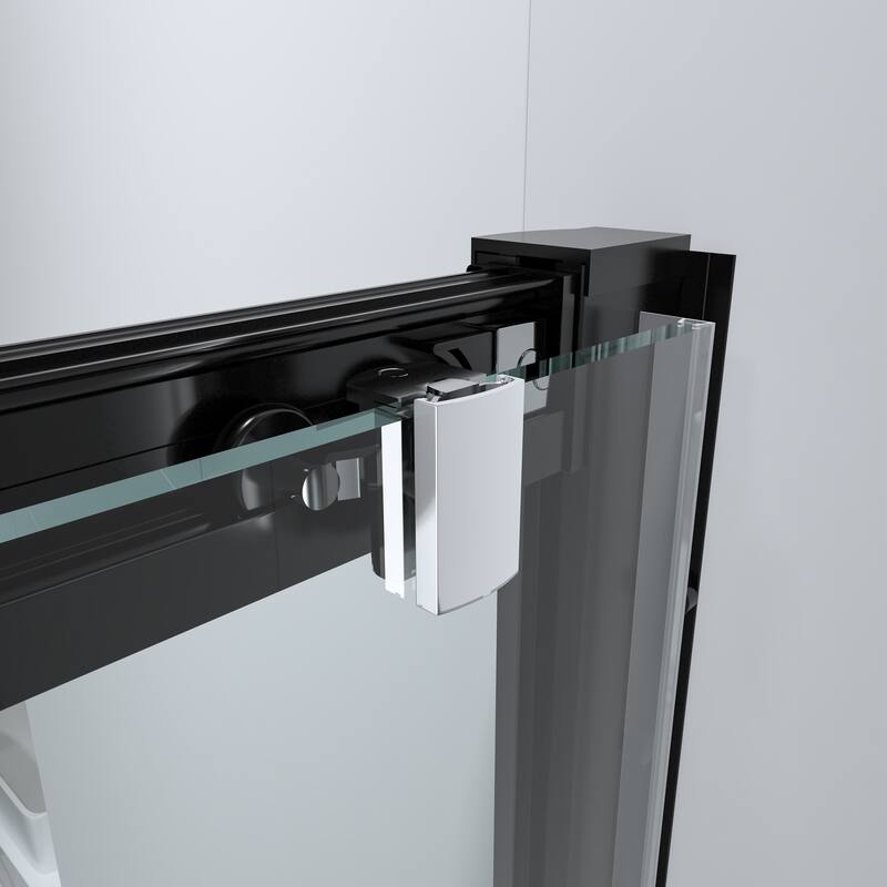 FELYL 72" W x 72" H Single Sliding Framed Shower Door