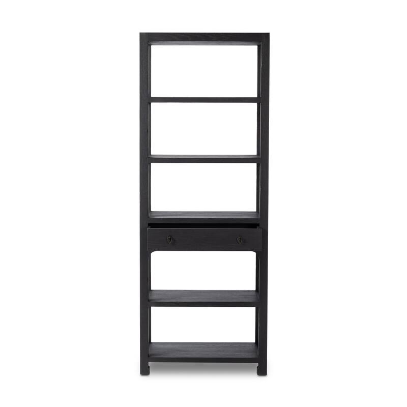 Sydney Bookcase-Aged Black Oak