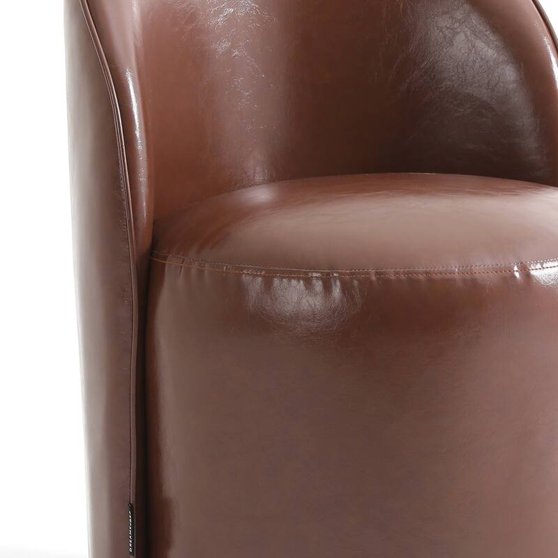 23" W Upholstered Swivel Side Chair for Dining Room, Balcony, Parlour