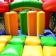 preview thumbnail 3 of 2, JumpOrange Rainbow Titan Commercial Grade Bounce House Obstacle Course w/ Slide for Kids and Adults (with Air Blower)