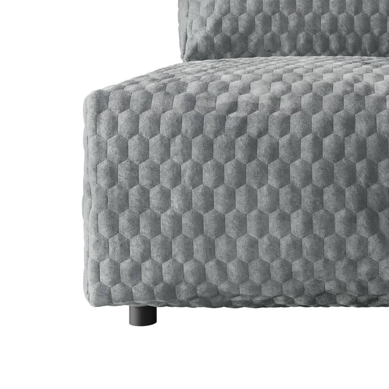 Clayfell Amos Velvet Accent Chair for Living Room - Removable Cover, High-Density Foam & Silent Footrest