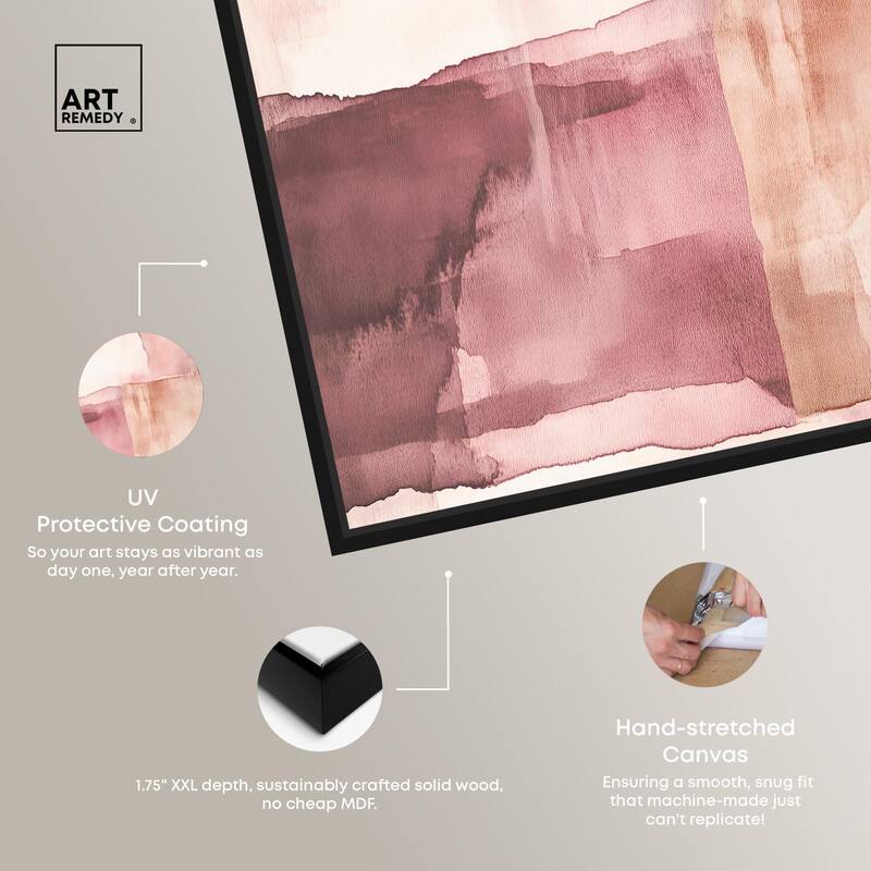 Faded Crimson II Canvas by Art Remedy