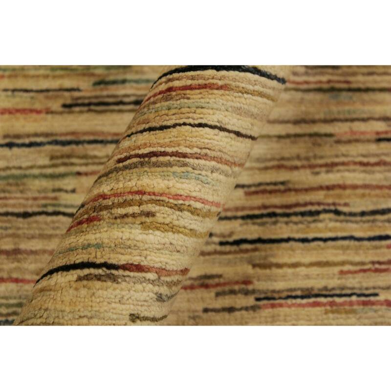 Boho Earthline Gabbeh Hand Knotted Wool Area Rug