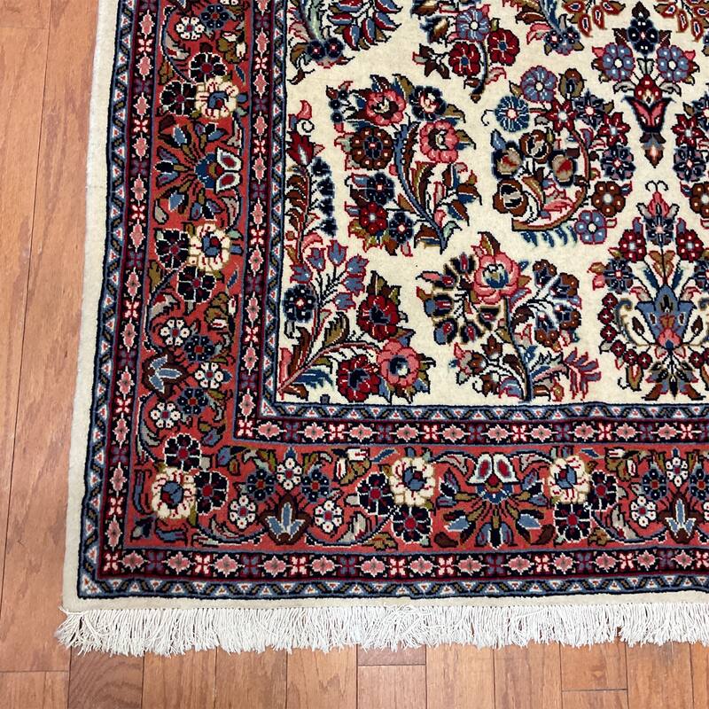 HERAT ORIENTAL Handmade Sarouk Wool Rug - 4'5" x 7'3"