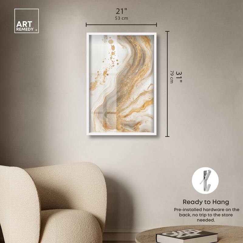 Gold Vein Shadowbox by Art Remedy