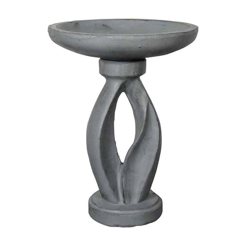 21.8 Inch Height Outdoor Bird Bath - Large Bird Bath for Garden Patio