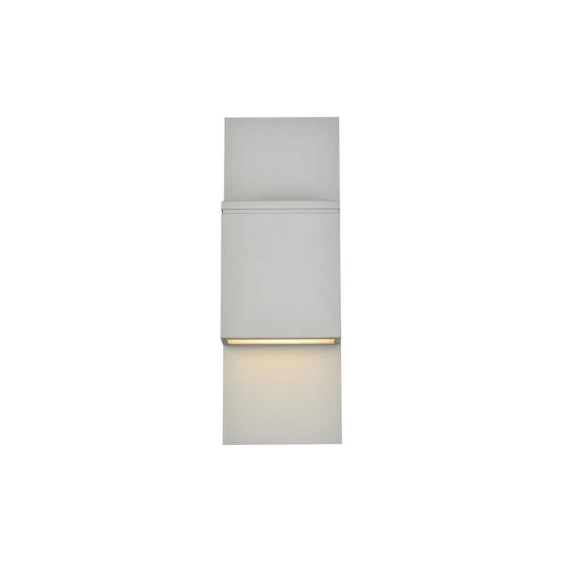 Modern Integrated LED Wall Sconce - Silver