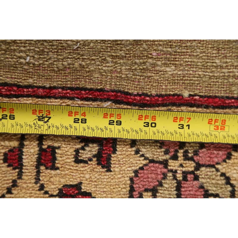 Bordered Gabbeh Kashkoli Oriental Area Rug Wool Hand-knotted Carpet - 2'0" x 2'8"