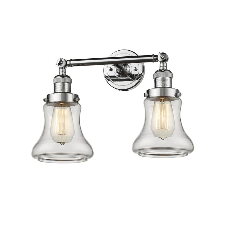 Innovations Lighting Bellmont 2 Light 17" Wide Bathroom Vanity Light - Polished Chrome / Clear