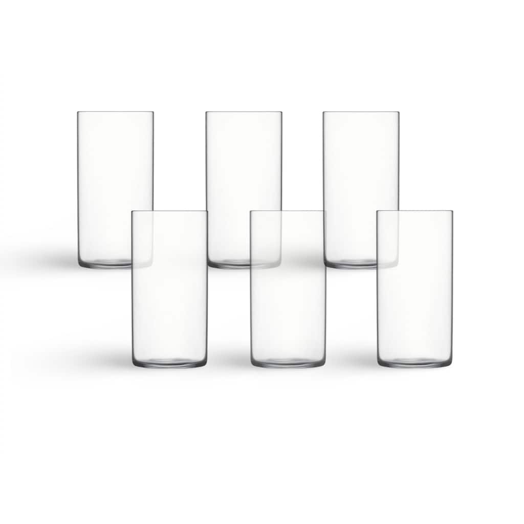 Luigi Bormioli Set of 6 Top Class Beverage Glasses - 12.75 oz