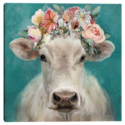 Fancy Cows I by Studio Arts Canvas Art Print