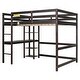 preview thumbnail 30 of 57, Comprehensive Design Full Size Loft Bed with Desk,Shelves and Ladder